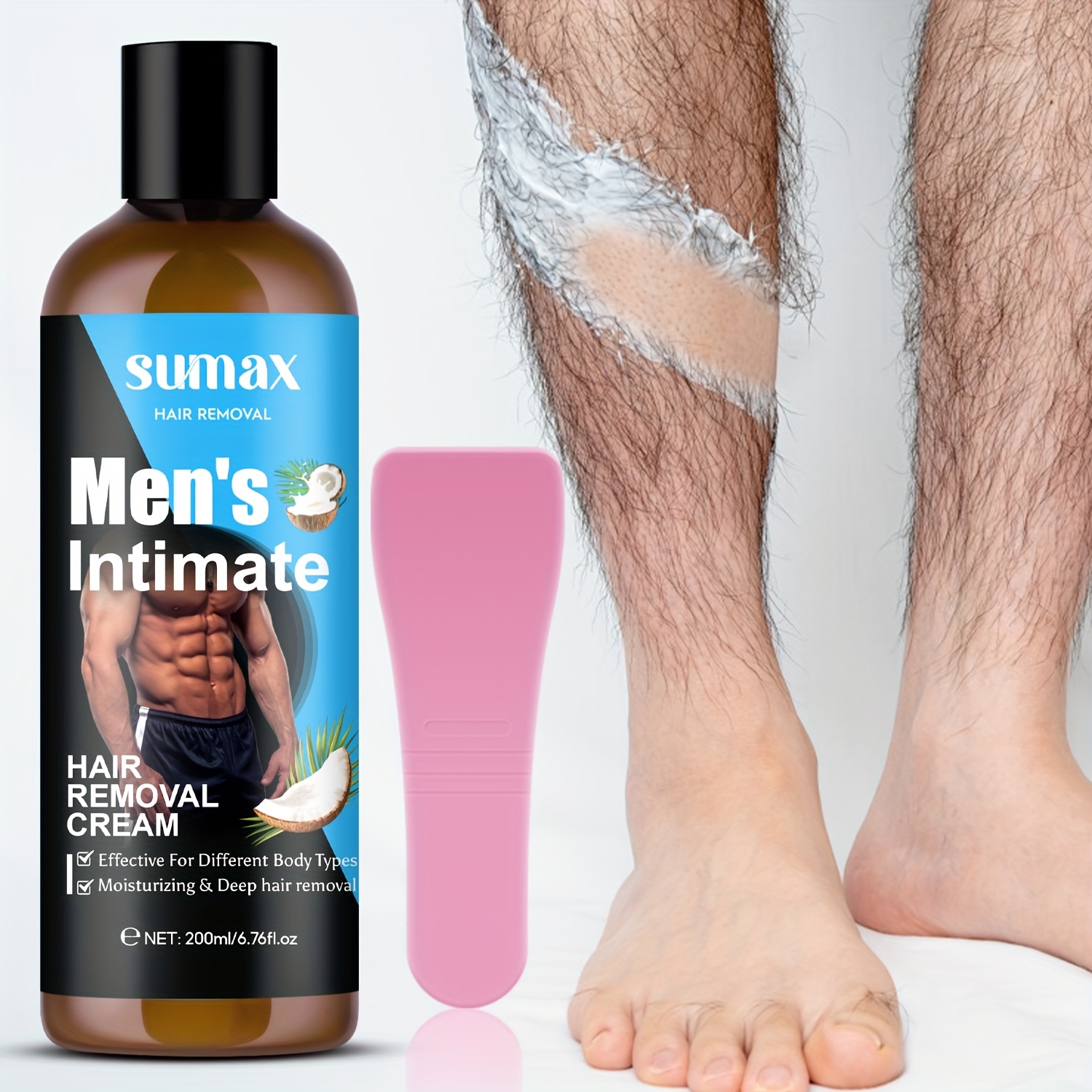 Coconut Wax Flake - Crema depilatoria per uomo all'olio di