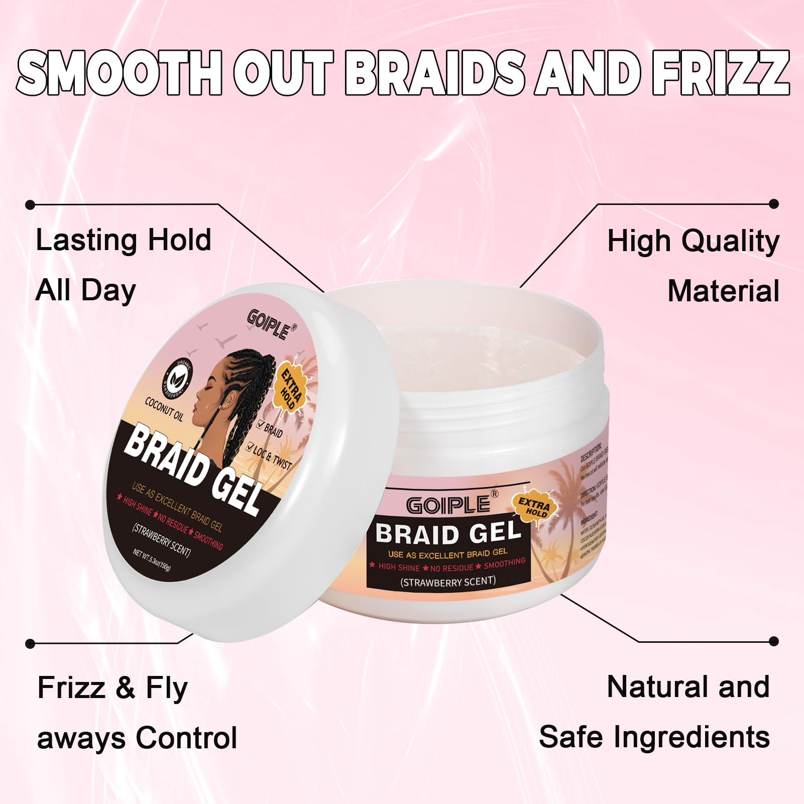 GOIPLE Gel treccia profumato a - Coconut Wax Flake recensione e prezzo