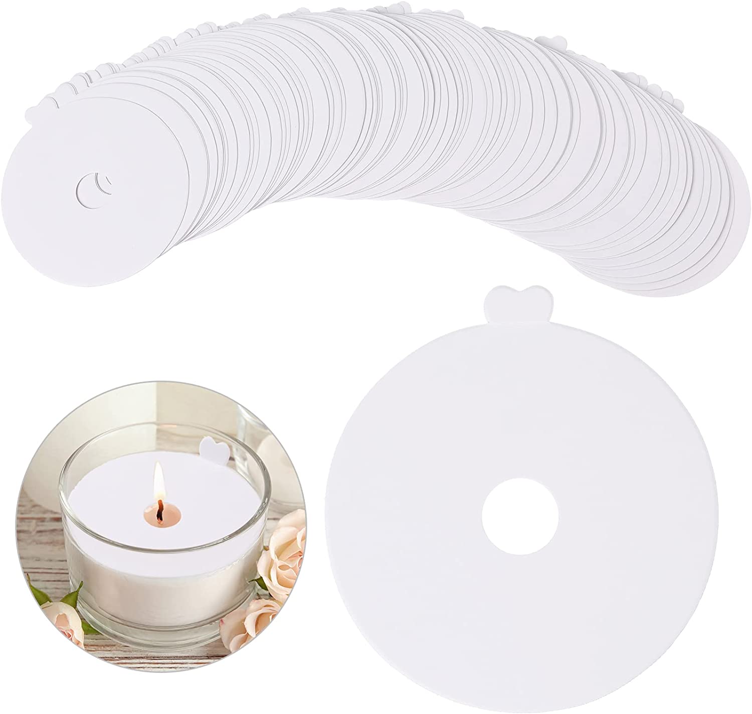 100 pezzi Protezioni antipolve - Candle Warning Label recensione e prezzo