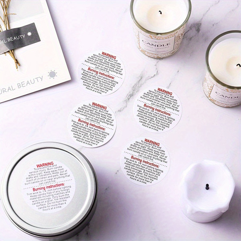 1 rotolo, 500 pezzi Etichetta  - Candle Warning Label recensione e prezzo