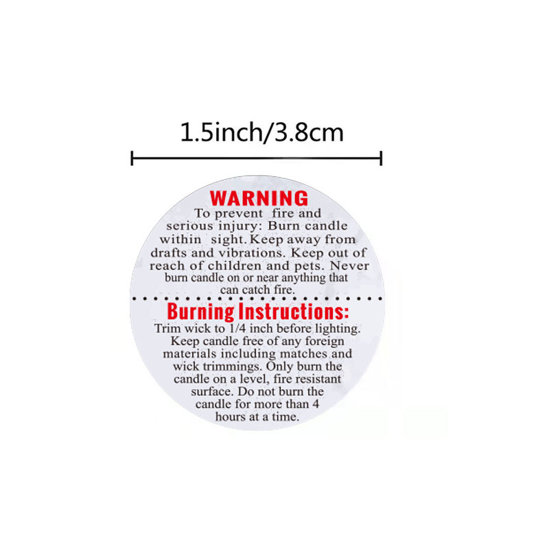 500 etichette di avvertenza pe - Candle Warning Label recensione e prezzo