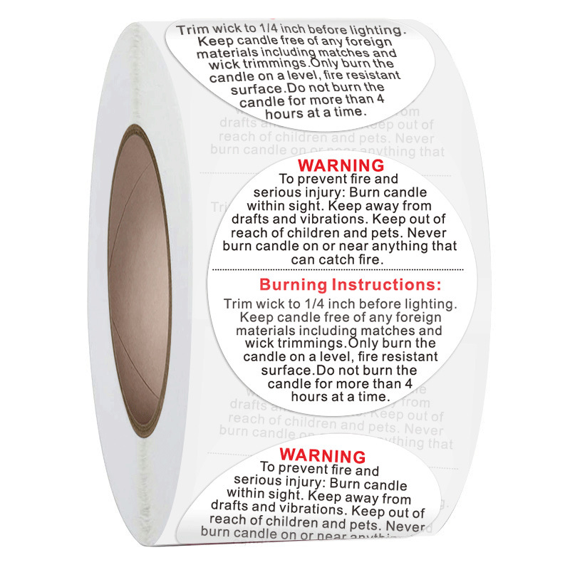 100-500 pz 1 pollice Adesivo d - Candle Warning Label recensione e prezzo