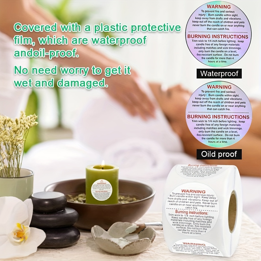 500 etichette di avvertimento  - Candle Warning Label recensione e prezzo