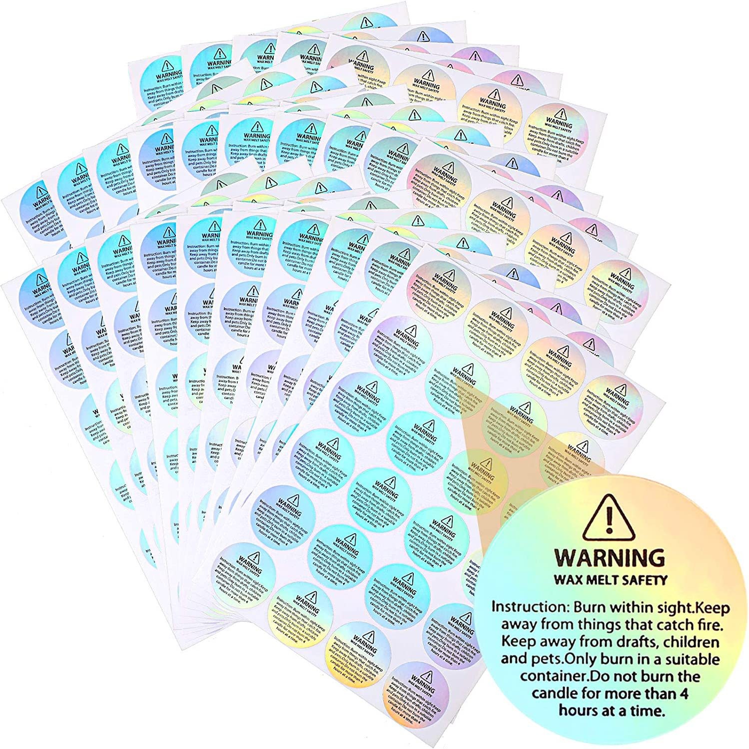 Etichette Olografiche di Avver - Candle Warning Label recensione e prezzo