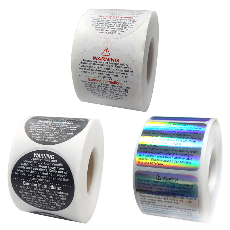 500 pezzi adesivi di avvertenz - Candle Warning Label recensione e prezzo