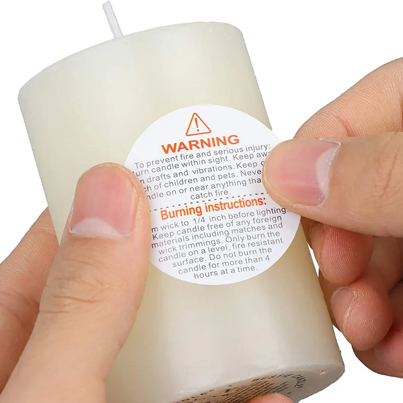 500 pezzi adesivi di avvertenz - Candle Warning Label recensione e prezzo