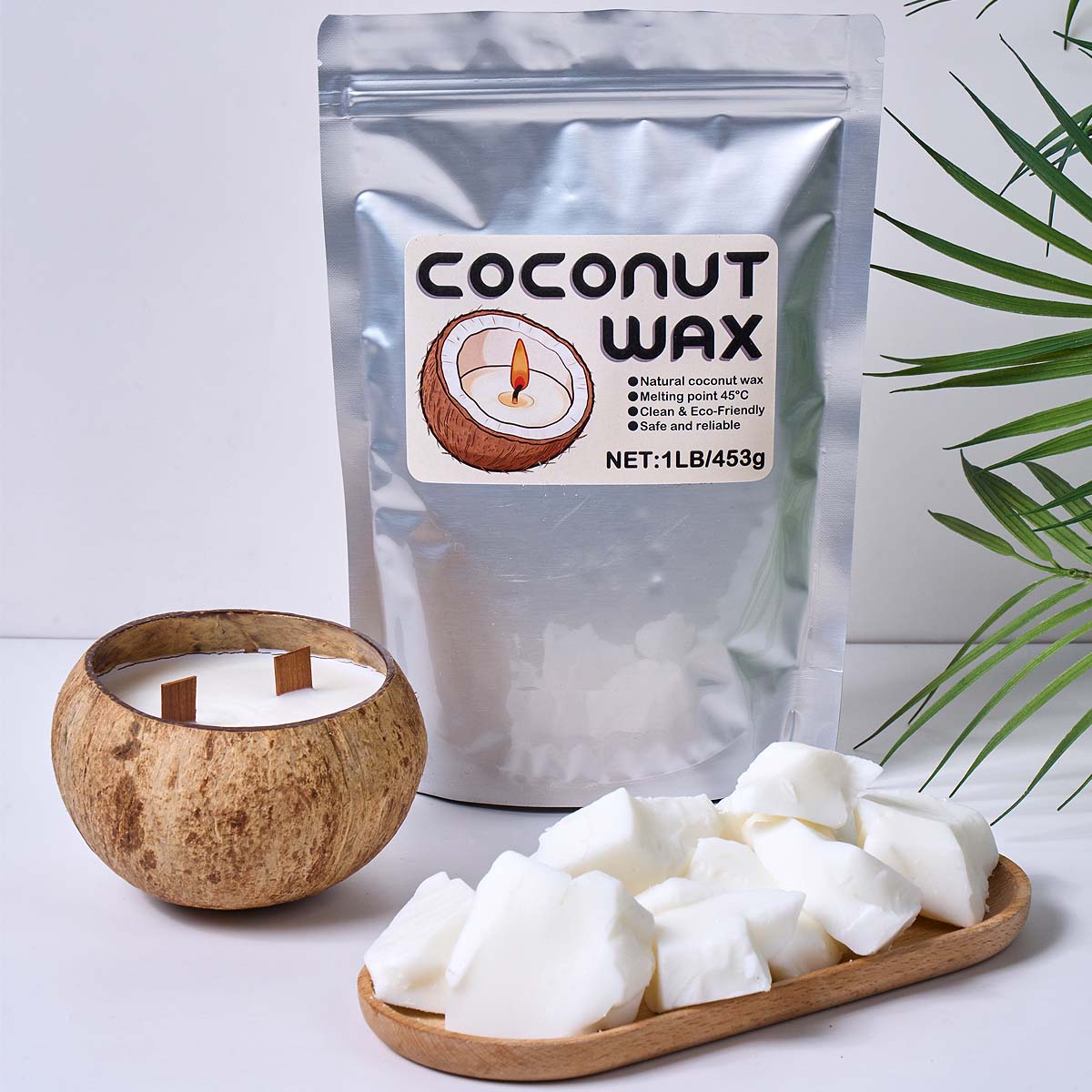 Cera di Cocco Bianca 1LB, Cera - Coconut Wax Flake recensione e prezzo